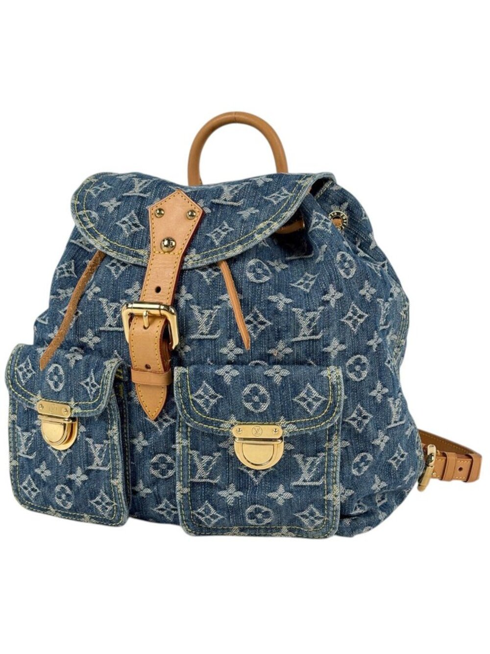 Louis Vuitton Sac a Dos GM Backpack Monogram Denim Blue